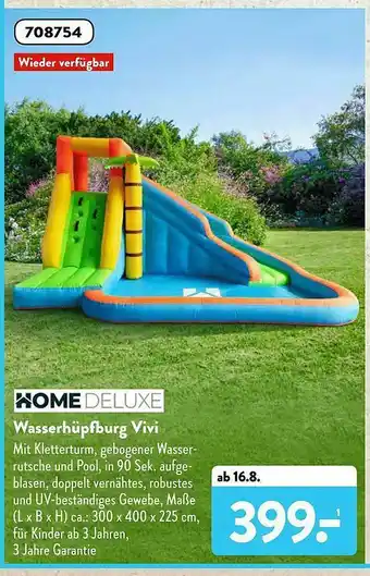 Aldi Süd Home Deluxe Wasserhüpfburg Vivi Angebot