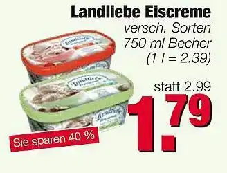 Edeka Landliebe Eiscreme Angebot