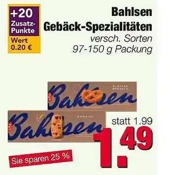 Edeka Bahlsen Gebäck-spezialitäten Angebot