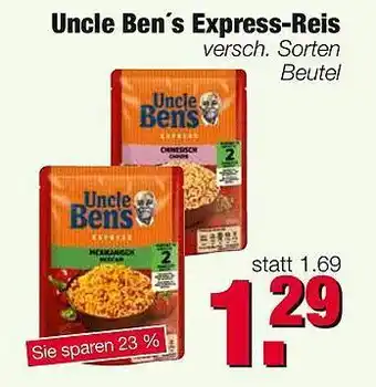 Edeka Uncle Ben's Express-reis Angebot