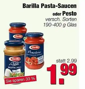 Edeka Barilla Pasta-saucen Oder Pesto Angebot