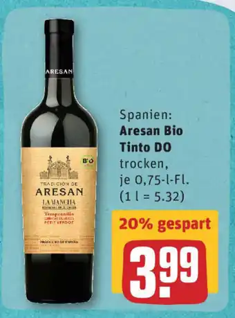 REWE Aresan Bio Tinto Do 0,75L Angebot