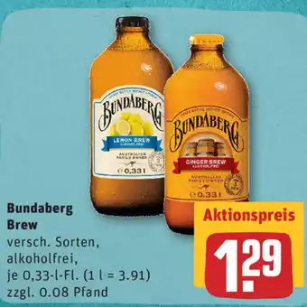 REWE Bundaberg Brew 0,33L Angebot