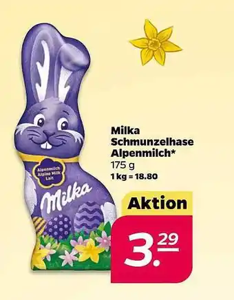 NETTO Milka schmunzelhase alpenmilch Angebot