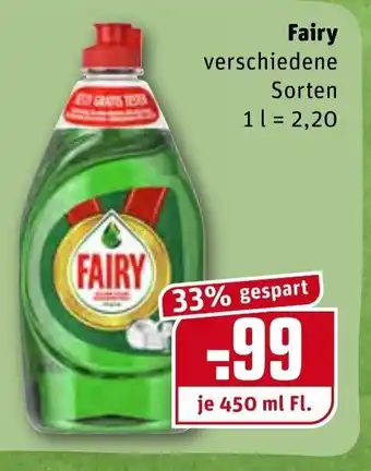 REWE Fairy 450ml Angebot