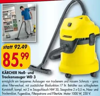 Eder Profi Kärcher Naß und Trockensauger WD 3 Angebot