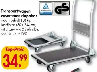 Eder Profi Transportwagen zusammenklappbar Angebot