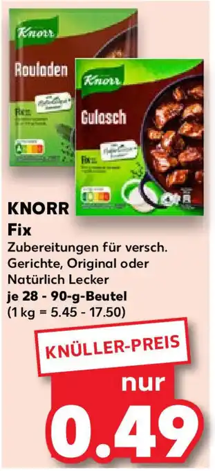 Kaufland Knorr Fix 28-90 g Beutel Angebot