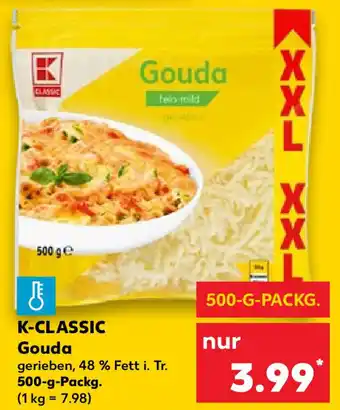 Kaufland K-Classic Gouda 500 g Packg. Angebot