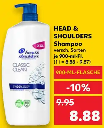 Kaufland Head & Shoulders Shampoo 900 ml Fl. Angebot