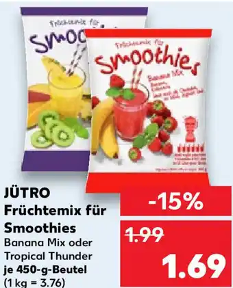 Kaufland Jütro Früchtemix für Smoothies 450 g Beutel Angebot