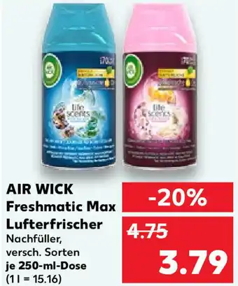 Kaufland Air Wick Freshmatic Max Lufterfrischer 250 ml Dose Angebot