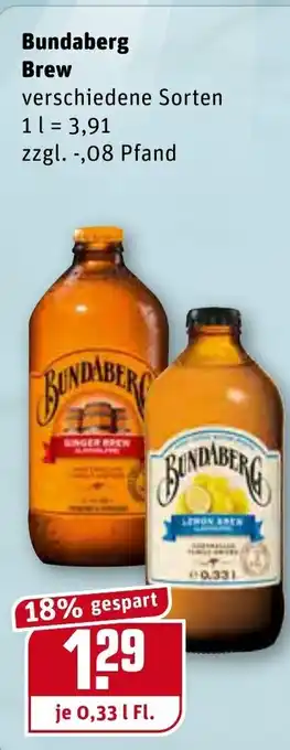 REWE Bundaberg Brew 0,33L Angebot