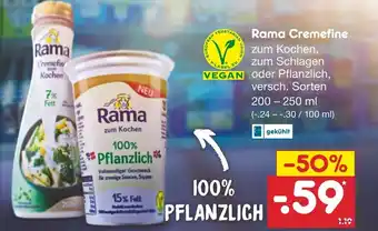 Netto Marken-Discount Rama Cremefine 200-250 ml Angebot