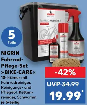 Kaufland Nigrin Fahrrad Pflege Set Bike Care 5-teilig Angebot