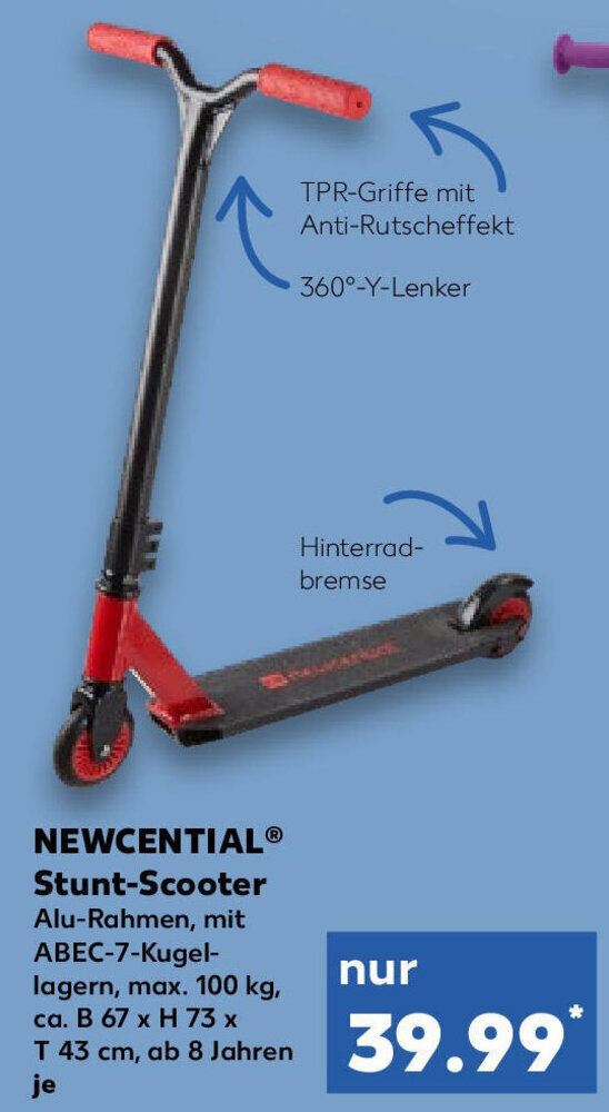 Newcential Stunt Scooter Angebot bei Kaufland