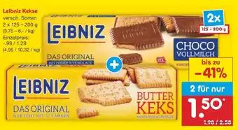 Netto Marken-Discount Leibniz Kekse 2x125-200g Angebot