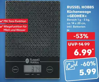 Kaufland Russell Hobbs Küchenwaage Geohex Angebot