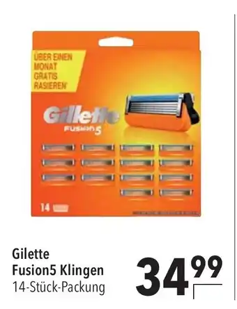 CITTI Markt Gilette Fusion5 Klingen 14 st Angebot