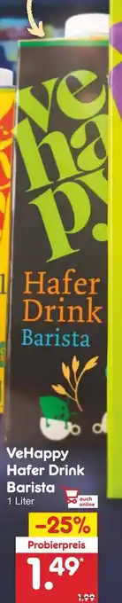 Netto Marken-Discount VeHappy Hafer Drink Barista 1L Angebot