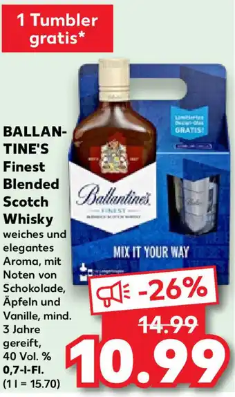 Kaufland Ballantine's Finest Blended Scotch Whisky 0,7 L Fl. Angebot