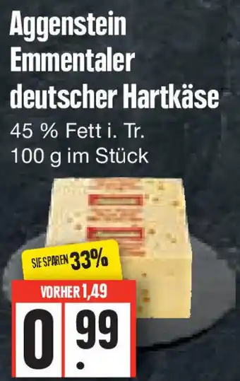 Edeka Aggenstein Emmentaler deutscher Hartkäse 100 g Angebot