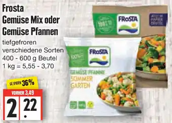 Edeka Frosta Gemüse Mix oder Gemüse Pfannen 400-600 g Beutel Angebot