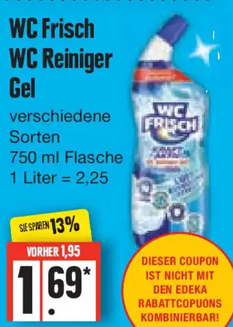 Edeka WC Frisch WC Reiniger Gel 750 ml Flasche Angebot