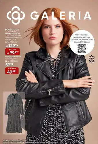 Galeria Manguun damen-lederjacke oder -chiffonkleid Angebot