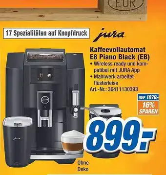 Expert Technomarkt Jura kaffeevollautomat e8 piano black (eb) Angebot