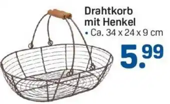Rossmann Drahtkorb mit Henkel ca. 34 x 24 x 9 cm Angebot