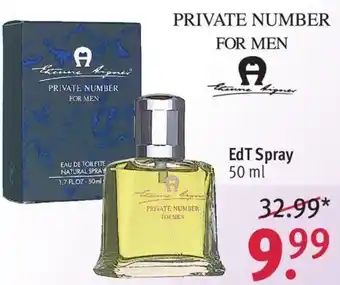 Rossmann Etienne Aigner Private Number for Men EdT Spray 50 ml Angebot