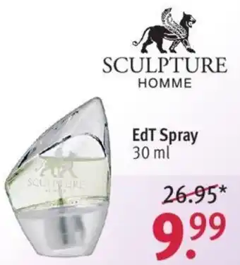 Rossmann Sculpture Homme EdT Spray 30 ml Angebot