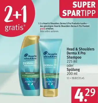 Rossmann Head & Shoulders Dermax Pro Shampoo 225 ml oder Spülung 200 ml Angebot