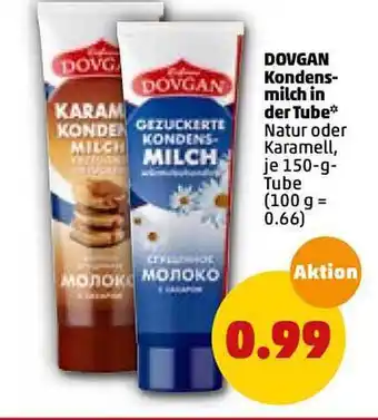 PENNY Dovgan Kondensmilch In Der Tube 150g Angebot