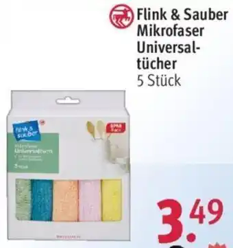 Rossmann Flink & Sauber Mikrofaser Universaltücher 5 Stück Angebot