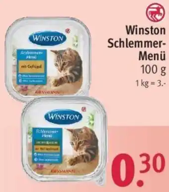 Rossmann Winston Schlemmer Menü 100 g Angebot