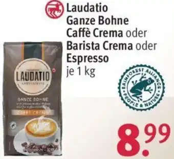 Rossmann Laudatio Ganze Bohne Caffè Crema oder Barista Crema oder Espresso 1 kg Angebot