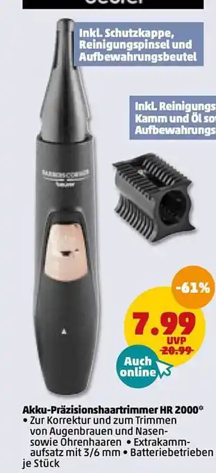 PENNY Akku-Präzisionshaartrimmer HR 2000 Angebot