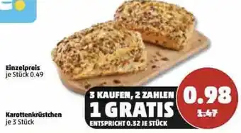 PENNY Karottenkrüstchen 3 Stück Angebot