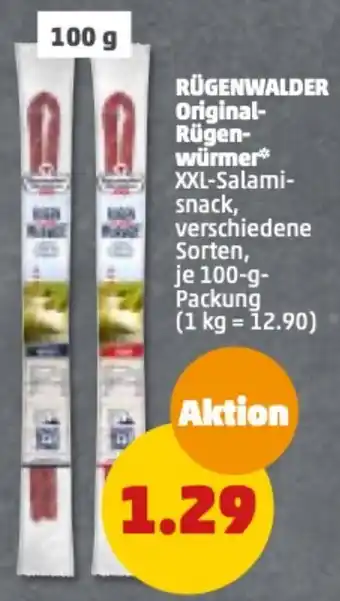 PENNY Rügenwalder Original Rügenwürmer 100 g Packung Angebot