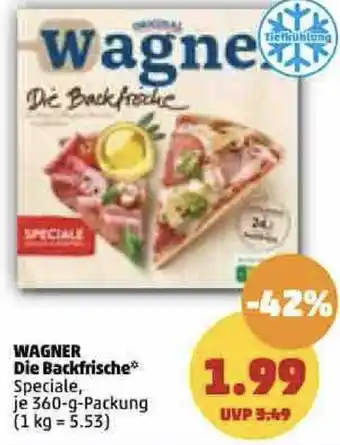 PENNY Wagner Die Backfrische 360 g Packung Angebot