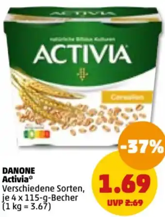 PENNY Danone Activia 4x115 g Becher Angebot