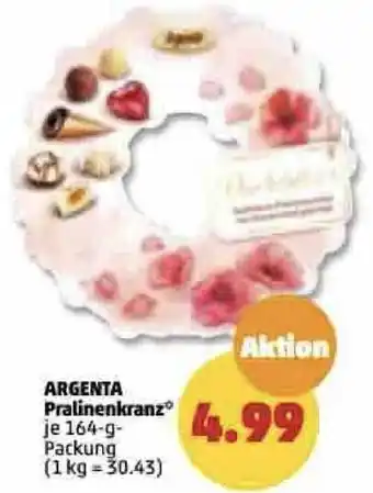 PENNY Argenta Pralinenkranz 164 g Packung Angebot