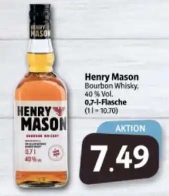 Markant Markt Henry Mason Bourbon Whisky 700ml Angebot