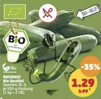 PENNY Naturgut Bio Zucchini 500 g Packung Angebot