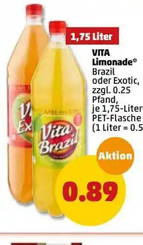 PENNY Vita Limonade 1,75L Angebot