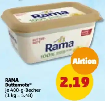 PENNY Rama Butternote 400 g Becher Angebot