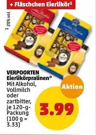 PENNY Verpoorten Eierlikörpralinen 120g Angebot