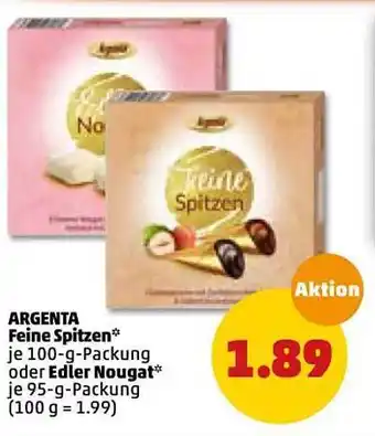 PENNY Argenta Feine Spitzen 100g oder Edler Nougat 95g Angebot